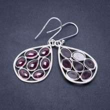 StarGems® Natural Amethyst Handmade Unique 925 Sterling Silver Earrings 1.75" A2520