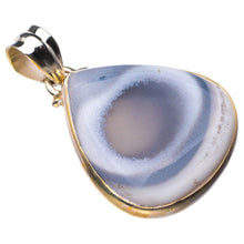 StarGems® Natural Agate Handmade 925 Sterling Silver Pendant 1.5" D6291