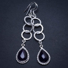 StarGems  Natural Amethyst Handmade Unique 925 Sterling Silver Earrings 2 1/2" T4223