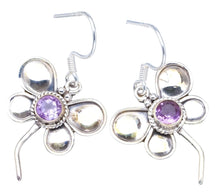 StarGems® Natural Amethyst Butterfly Handmade Unique Butterfly Shape 925 Sterling Silver Earrings 1 1/2" S1613