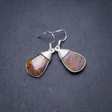 Natural Autumn Jasper Handmade Unique 925 Sterling Silver Earrings 1.5" Y2749