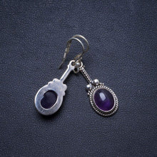 StarGems  Natural Amethyst Handmade Unique 925 Sterling Silver Earrings 1.75" X4058