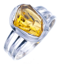 StarGems Natural Citrine Handmade 925 Sterling Silver Ring Ra000