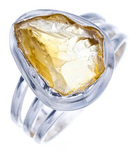 StarGems Natural Citrine Handmade 925 Sterling Silver Ring Ra000