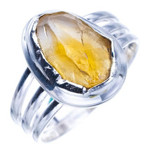 StarGems Natural Citrine Handmade 925 Sterling Silver Ring Ra000