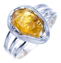 StarGems Natural Citrine Handmade 925 Sterling Silver Ring Ra000