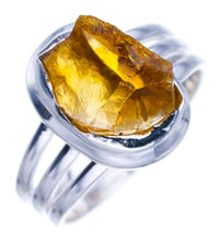 StarGems Natural Citrine Handmade 925 Sterling Silver Ring Ra000