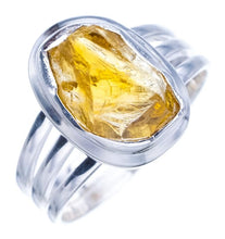 StarGems Natural Citrine Handmade 925 Sterling Silver Ring Ra000