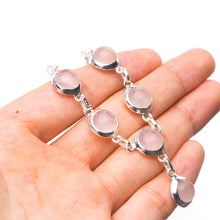 StarGems® Natural Rose Quartz Handmade Boho 925 Sterling Silver Y Necklace 19.25" T8759