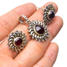 StarGems® Natural Amethyst Mexican 925 Sterling Silver Jewelry Set, Earrings Stud:3/4" Pendant:1 1/4" T8871