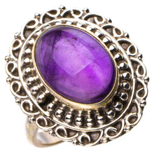 StarGems® Natural Amethyst Handmade 925 Sterling Silver Ring 6.75 D7907