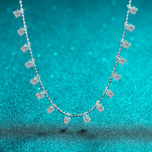 StarGems® Four Prong Minimalist 3ct Moissanite 925 Silver Platinum Plated Necklace 40+5cm NX052