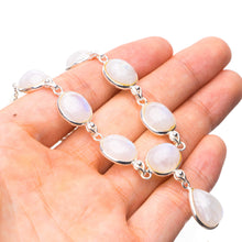 StarGems  Natural Rainbow Moonstone Handmade Mexican 925 Sterling Silver Y Necklace 17.5" T8581