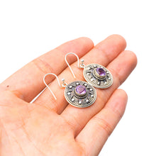 StarGems  Natural Amethyst Handmade Unique 925 Sterling Silver Earrings 1.25" Y2996