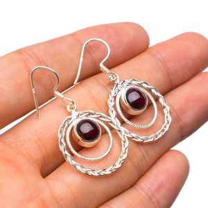 StarGems® Natural Amethyst Handmade Unique 925 Sterling Silver Earrings 1.5" X4770