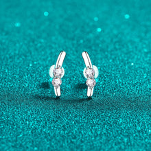 StarGems® Rabbit Ears Cute And Sweet 0.4cttw Moissanite 925 Silver Platinum Plated Stud Earrings EX025