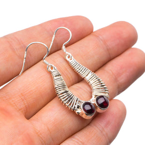 StarGems® Natural Amethyst Handmade Unique 925 Sterling Silver Earrings 1.75" X4436