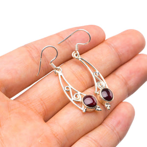 StarGems® Natural Amethyst Handmade Unique 925 Sterling Silver Earrings 1.5" Y1015