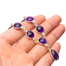 StarGems® Natural Amethyst Handmade Boho 925 Sterling Silver Y Necklace 18.5" T8554