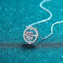 StarGems® Minimalist 1ct Moissanite 925 Silver Platinum Plated Necklace 40+5cm NX014