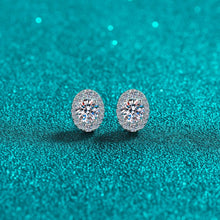 StarGems® Pigeon Eggs 0.5ct×2 Moissanite 925 Silver Platinum Plated Stud Earrings EX037
