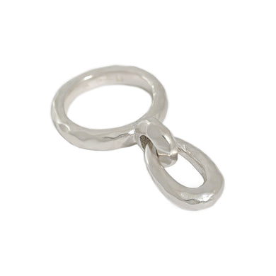 hesy® Heavy Industry Verstellbarer handgefertigter Ring aus 925er Sterlingsilber 6,75 C2411