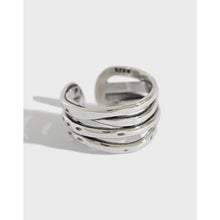 hesy® Multi-Layer Winding Adjustable Handmade 925 Sterling Silver Ring 6.75 C2392