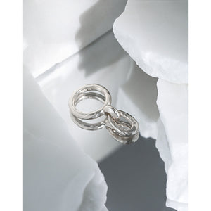 hesy® Heavy Industry Adjustable Handmade 925 Sterling Silver Ring 6.75 C2411