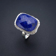 StarGems Natural Lapis Lazuli Handmade 925 Sterling Silver Ring 7.5 F0063