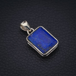 StarGems Lapis Lazuli  Handmade 925 Sterling Silver Pendant 1.25" F5378