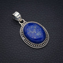 StarGems Lapis Lazuli  Handmade 925 Sterling Silver Pendant 1.5" F5397