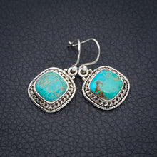 StarGems Turquoise  Handmade 925 Sterling Silver Earrings 1.25" F6319