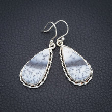 StarGems Dendritic Opal Handmade 925 Sterling Silver Earrings 1.75" F6352