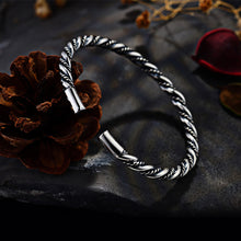 StarGems® Opening Twisted Handmade 999 Sterling Silver Bangle Cuff Bracelet For Women Cb0023